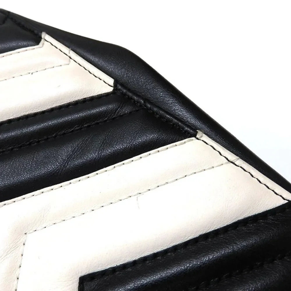 Gucci GG Marmont Shoulder Bag White Black